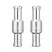 Teocpai 2Pcs 38 10mm Non Return One Way Check Valve Aluminum Alloy Fuel Line Check Valve for Petrol Diesel Fuel Oil Water - Image 2
