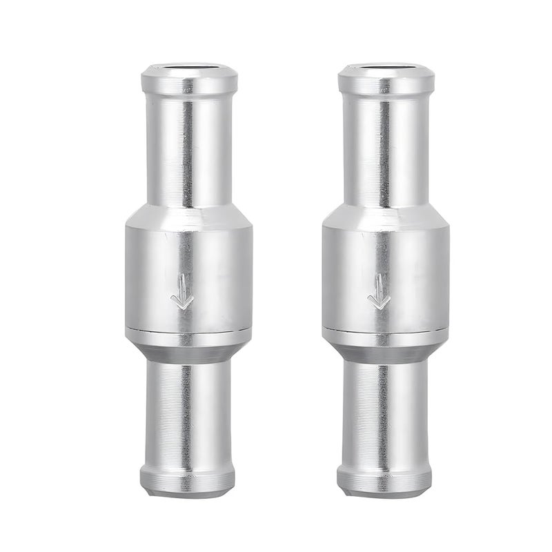 Teocpai 2Pcs 38 10mm Non Return One Way Check Valve Aluminum Alloy Fuel Line Check Valve for Petrol Diesel Fuel Oil Water - Image 3