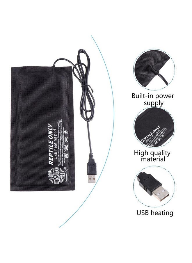 بالاكو وسادة تدفئة للزواحف من Balacoo مزودة بمنفذ USB أسفل حوض السمك والسلحفاة والثعابين والسحالي مقاس 20×10 سم  - Image 3