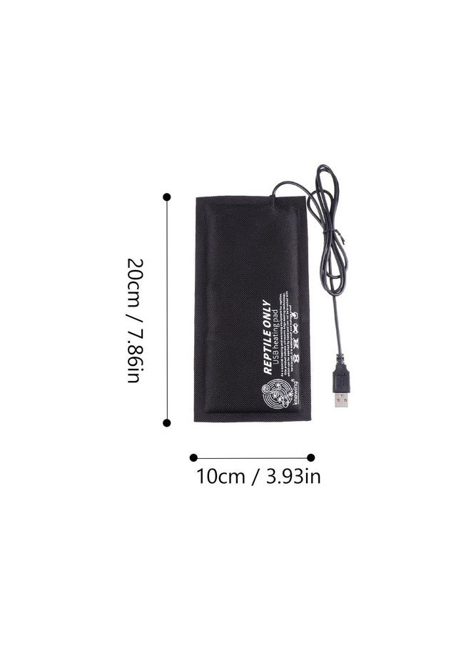بالاكو وسادة تدفئة للزواحف من Balacoo مزودة بمنفذ USB أسفل حوض السمك والسلحفاة والثعابين والسحالي مقاس 20×10 سم  - Image 4