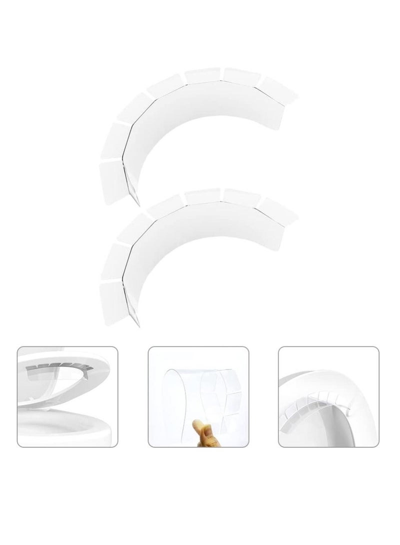 Captaintech Practical Splashing Urine Guard Toilet Seats Pee Guard for Toilet Toilet Seats Urine Guard Urine Deflector for Toilet Boys Girls Adults Keep Your Bathroom Clean and Tidy 2 PCS - Image 2