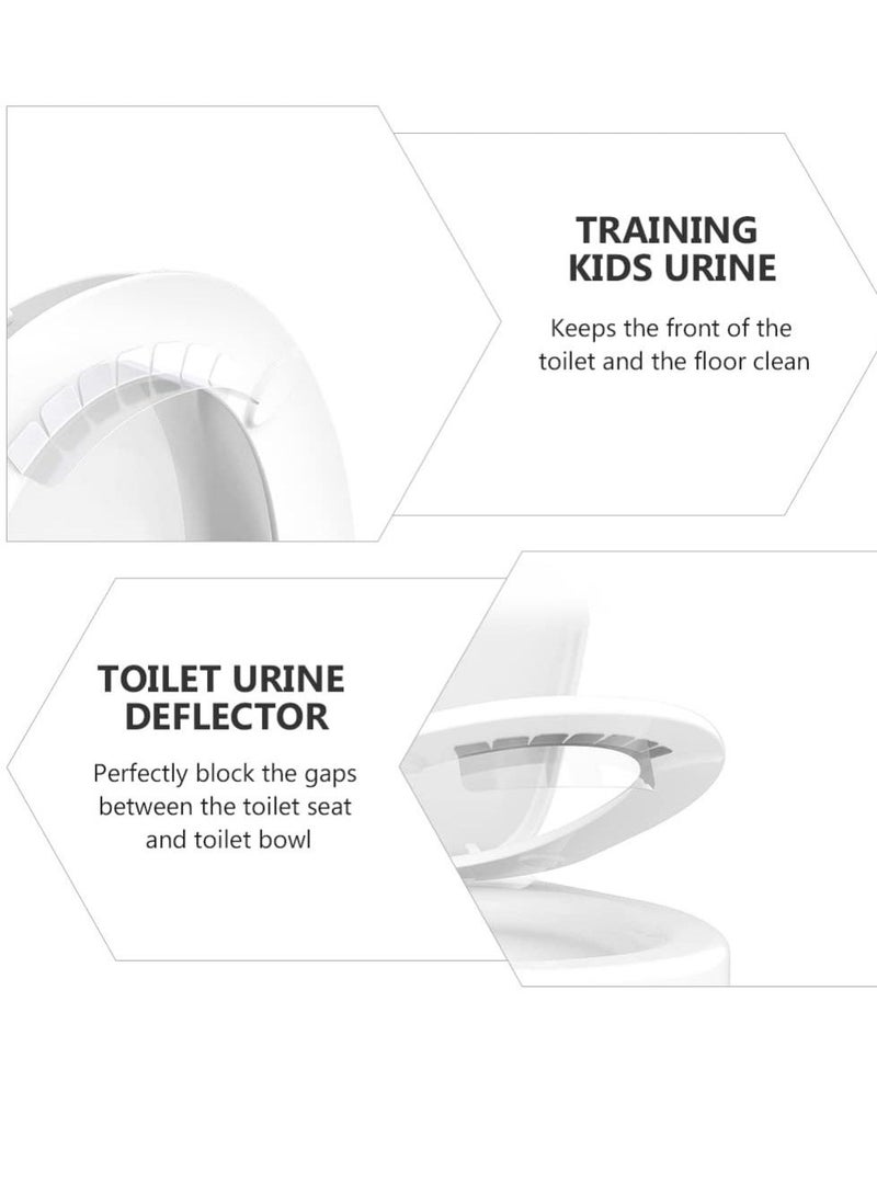 Captaintech Practical Splashing Urine Guard Toilet Seats Pee Guard for Toilet Toilet Seats Urine Guard Urine Deflector for Toilet Boys Girls Adults Keep Your Bathroom Clean and Tidy 2 PCS - Image 3