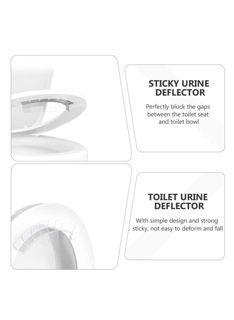 Captaintech Practical Splashing Urine Guard Toilet Seats Pee Guard for Toilet Toilet Seats Urine Guard Urine Deflector for Toilet Boys Girls Adults Keep Your Bathroom Clean and Tidy 2 PCS - Image 4