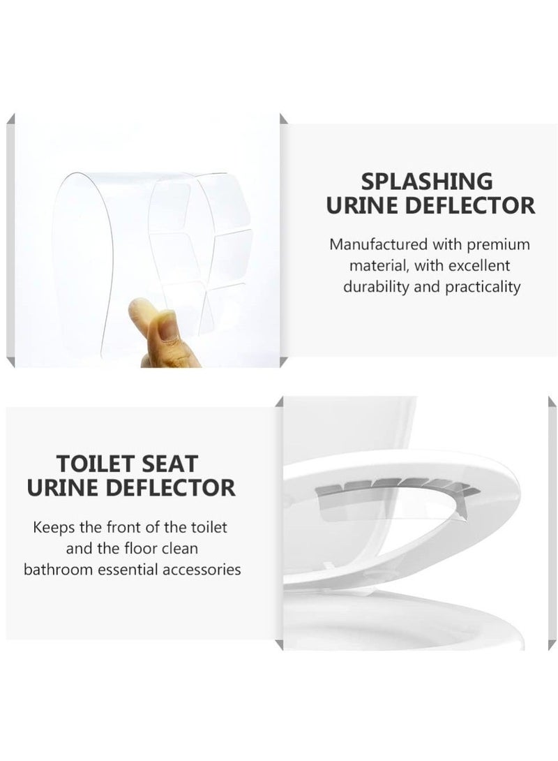 Captaintech Practical Splashing Urine Guard Toilet Seats Pee Guard for Toilet Toilet Seats Urine Guard Urine Deflector for Toilet Boys Girls Adults Keep Your Bathroom Clean and Tidy 2 PCS - Image 5