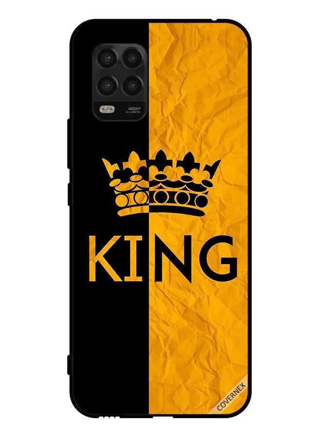 Covernex Protective Case Cover For Xiaomi Mi 10 Lite 5G King Black & Yellow - Image 1