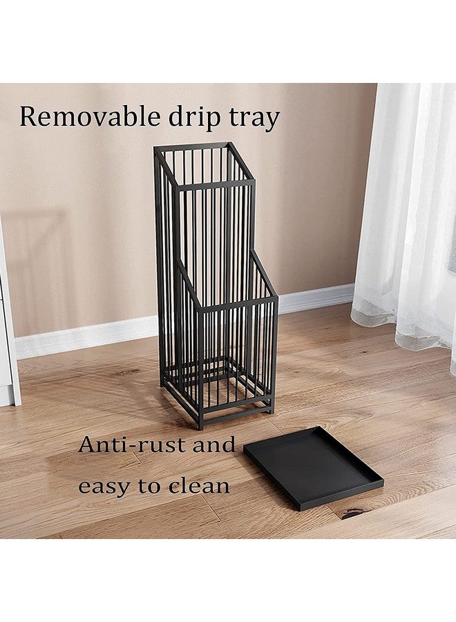 THE BESTSELLERS THE BESTSELLERS Indian Decor 567767 Umbrella Stand/Umbrella Rack White Metal Umbrella Stand,Umbrella Storage Bucket For Household Commercial Hotel Bank,With Detachable Drip Tray,Easy To Clean-White - Image 5