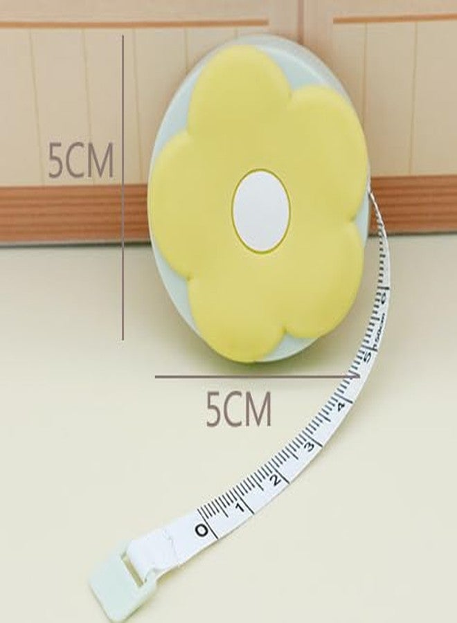 Junfamilee Pink Flower Soft Tape Measure 60-Inch 1.5 Meter Retractable Cartoon Measuring Tape Cute Ruler for Sewing Craft Cloth Body Measurements, Sewing Tape Measures, Tape Measures and Rulers (3H056) - Image 2