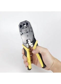 Taimi Modular Crimper Stripper-Cutter 8P/RJ45, 6P/RJ12, 4P/RJ11 Crimp, Cut, Strip Tool, Incl. Mini Punch Down Cutter Stripper as Bonus, Network Crimper Stripping Tool  - Image 4