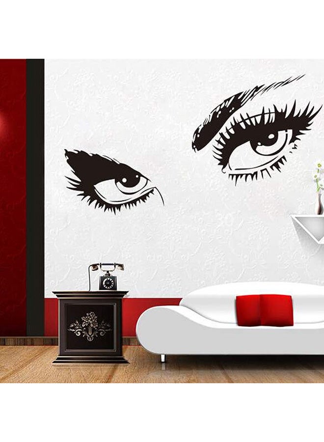 Sharpdo Eyes Shaped Wall Sticker Black 45x50+45x25cm - Image 3