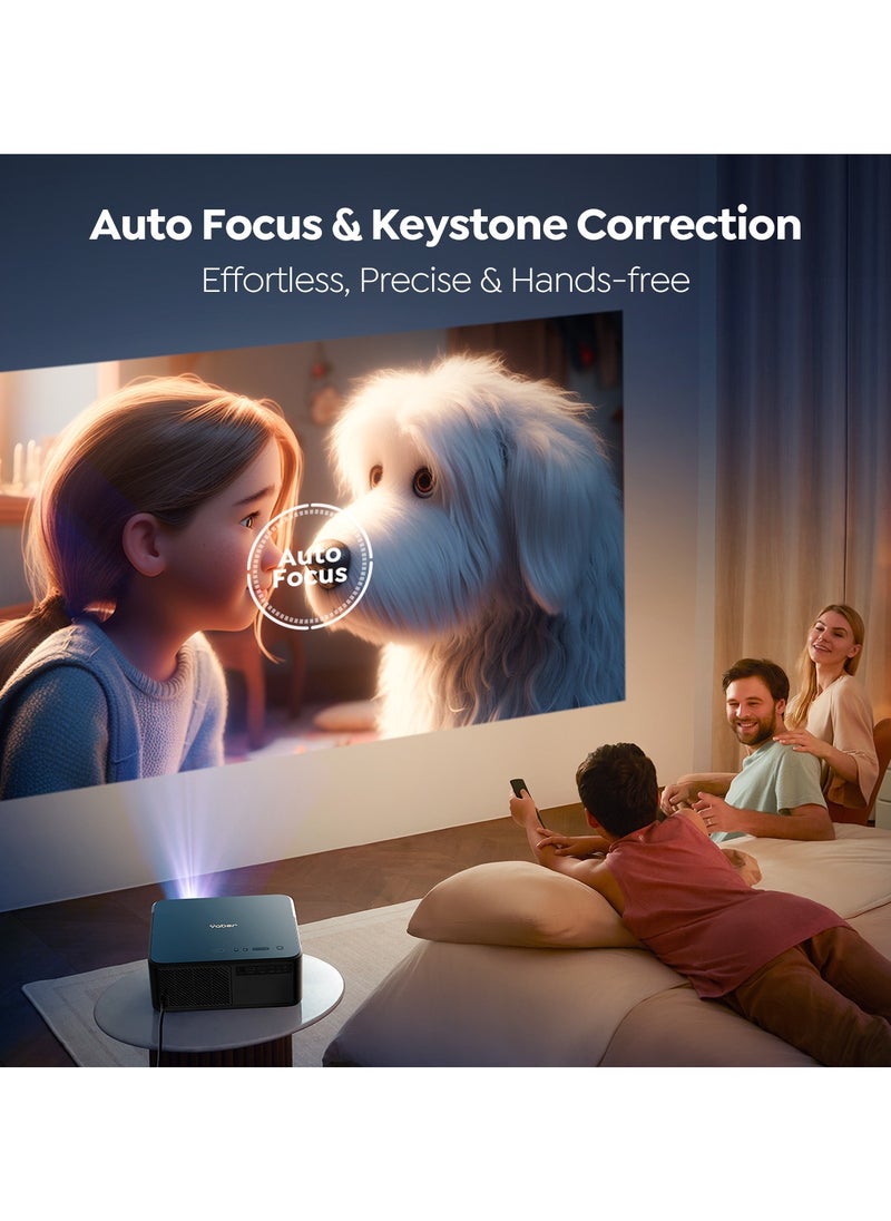 Yaber - Smart Projector – Dual 10W JBL Speakers, Built-in Android OS, Auto Focus, Keystone Correction, Alexa, NFC & Bluetooth, 800 Lumens Brightness - Image 1
