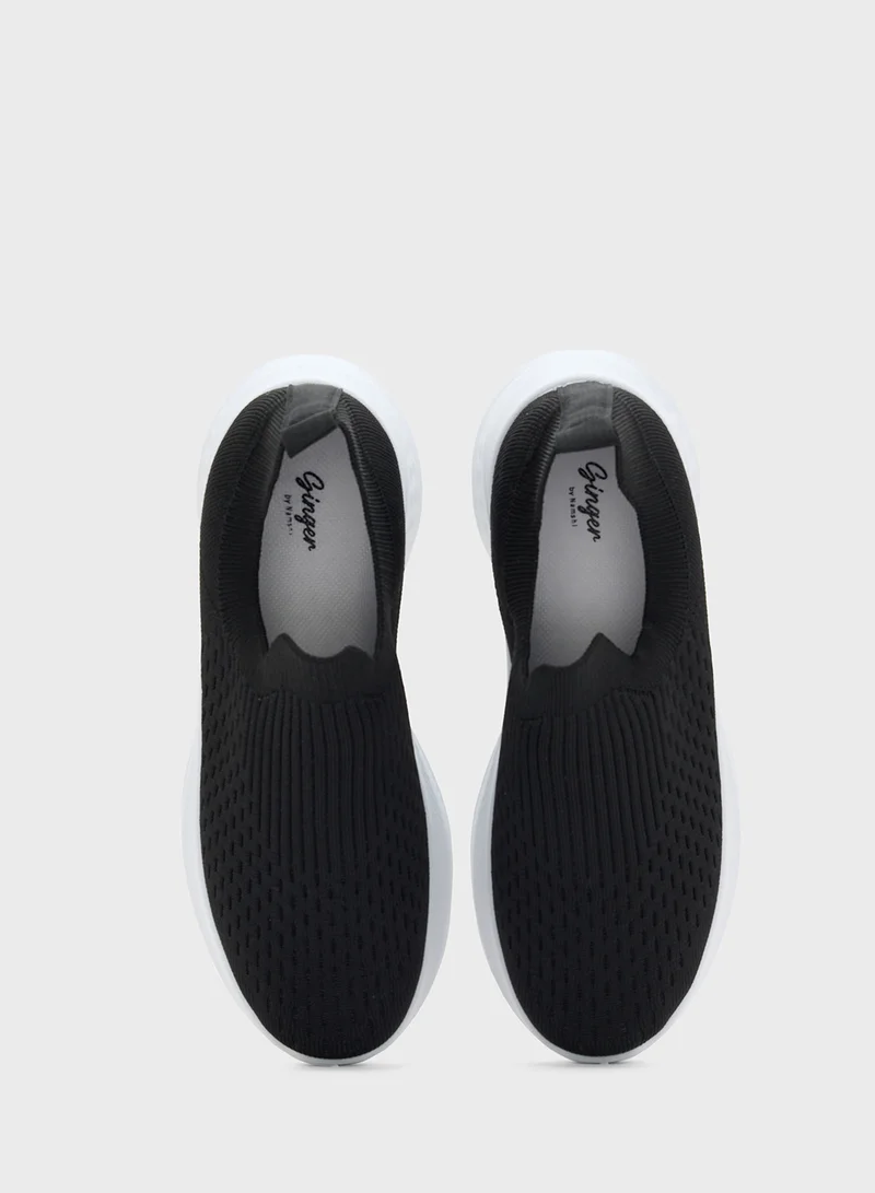 Ginger Fly Knit Comfort Slip On Shoe