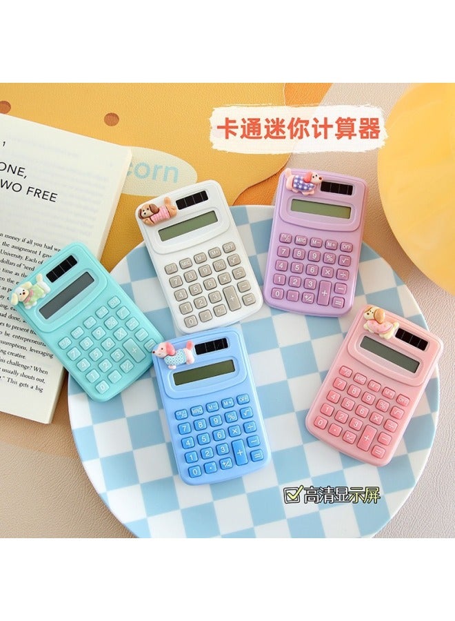 Cartoon Mini Calculator Portable Student Learning Supplies Arithmetic Calculator Pocket Computer Cute