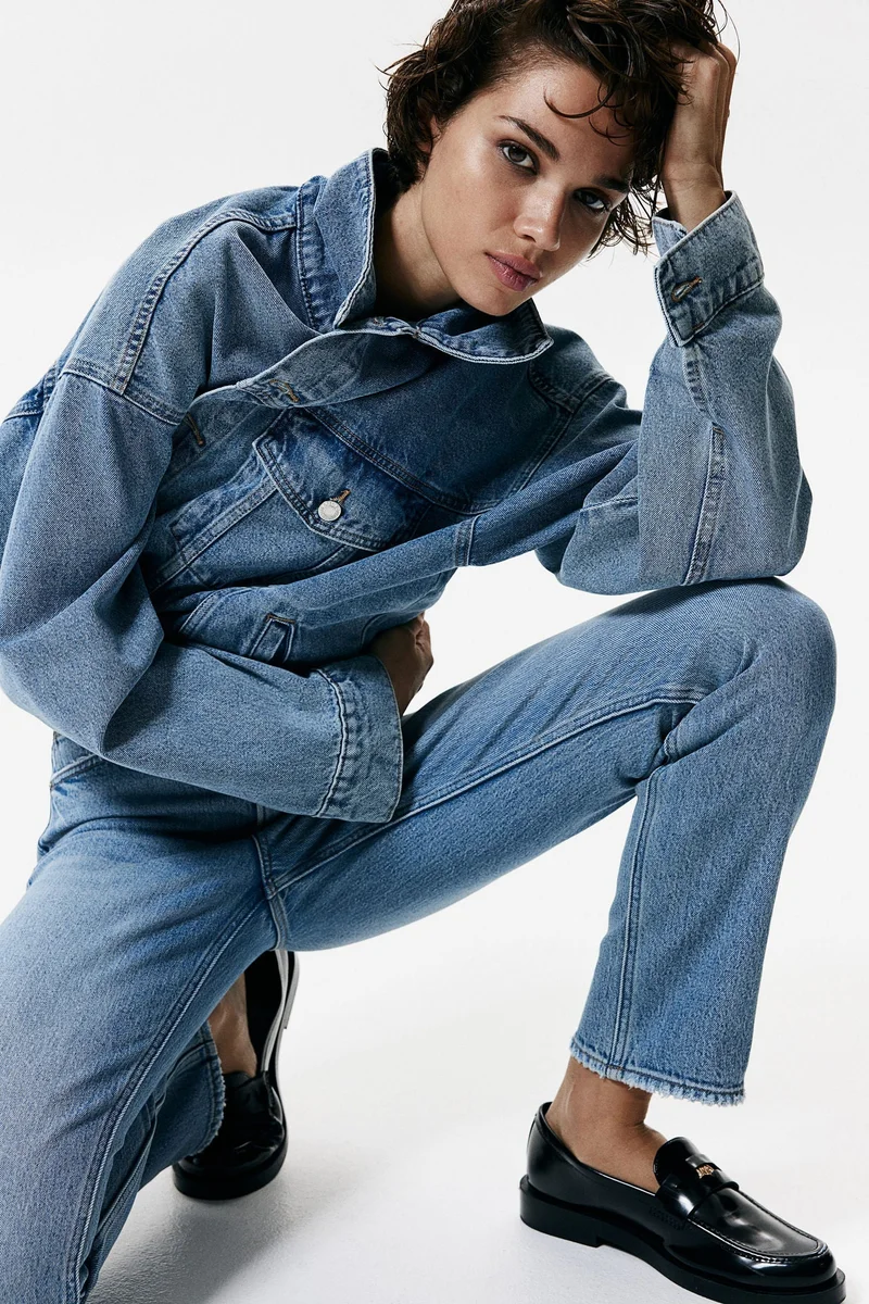H&M Slim Straight High Ankle Jeans