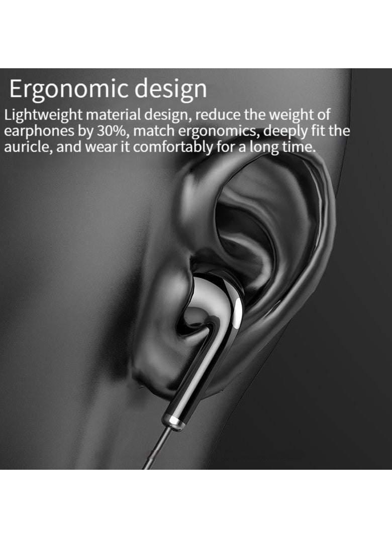 Generic Bluetooth Neck Sports Wireless Headphones Dual Half In-Ear Universal Ultra Long Standby Black  - Image 3