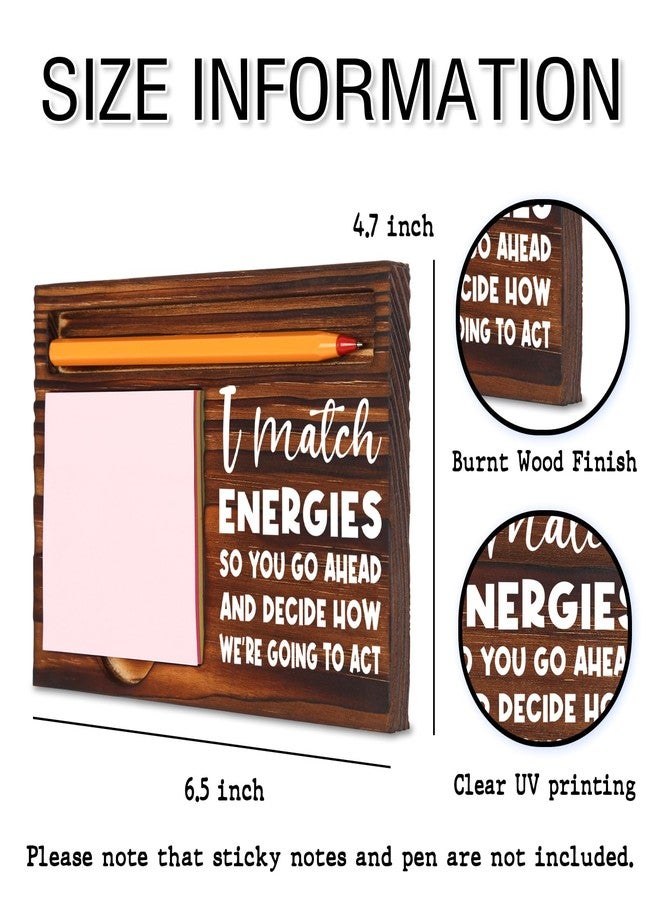 TRCENDE Funny Office Desk Sign for Women, Sarcastic Snarky Gift Prank Humor Naughty Sign for Assistant Coworker Colleague Intern Mentor Leader Manager Boss Staff Teacher Retro Note Pad Holder XB453 - Image 2