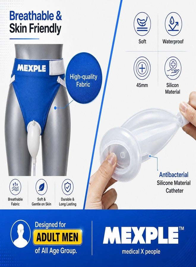 MEXPLE UroMEN/Adult Reusable Silicone Wearable Urine Collector for Adult Men | Leak-Proof & Comfortable Wearable Hygiene Support | Incontinence Care, Night Use, Travel & Post-Surgery Recovery - Image 3