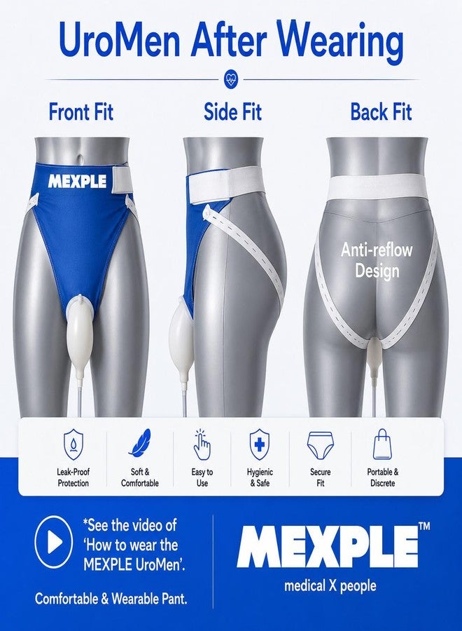 MEXPLE UroMEN/Adult Reusable Silicone Wearable Urine Collector for Adult Men | Leak-Proof & Comfortable Wearable Hygiene Support | Incontinence Care, Night Use, Travel & Post-Surgery Recovery - Image 4