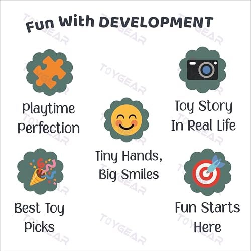 Nizomi Jungle Animals 4 Pc Combo Wooden Cartoon Educational Jigsaw Puzzle for Kids, Learning Toy, Floor Puzzle, Improves Memory, Cognitive Skills Fun Play for Boys Girls Gift for 2+ Years - Image 5