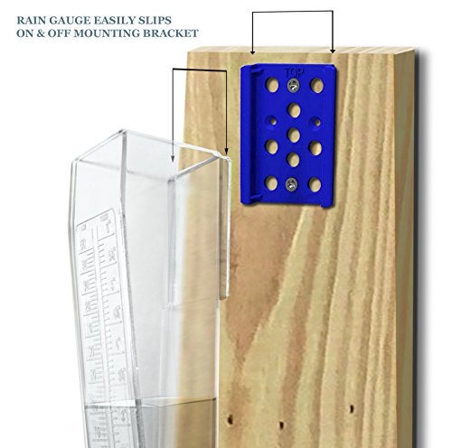 OUTWEST TRADING Professional Outdoor Rain Gauge 6 Inch Capacity for Yard, Heavy Duty. - Image 4