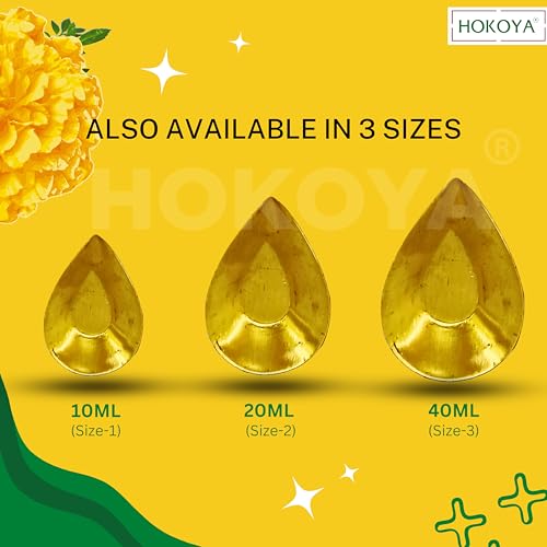 HOKOYA Brass Diya Set of 18 | Traditional Indian Oil Lamps for Diwali and Home Decor | Pital Diya for Puja (Size-3) - Image 4