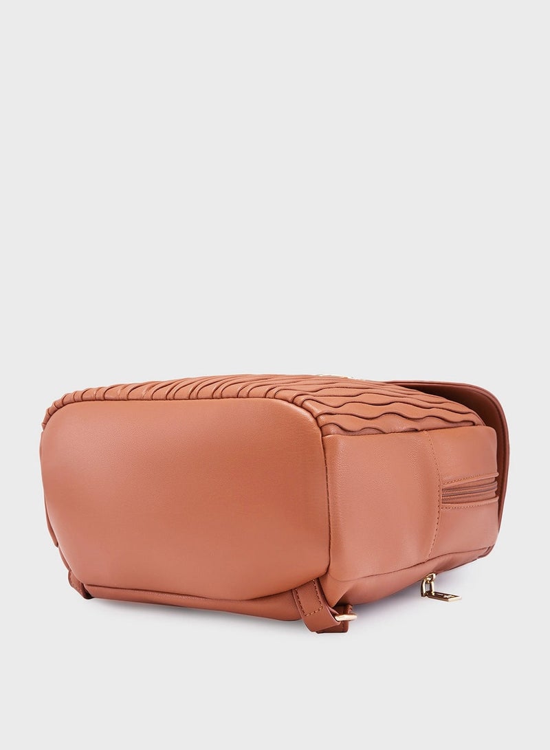 CAPRESE SHELBEE FASHION BACKPACK MEDIUM TAN - Image 4