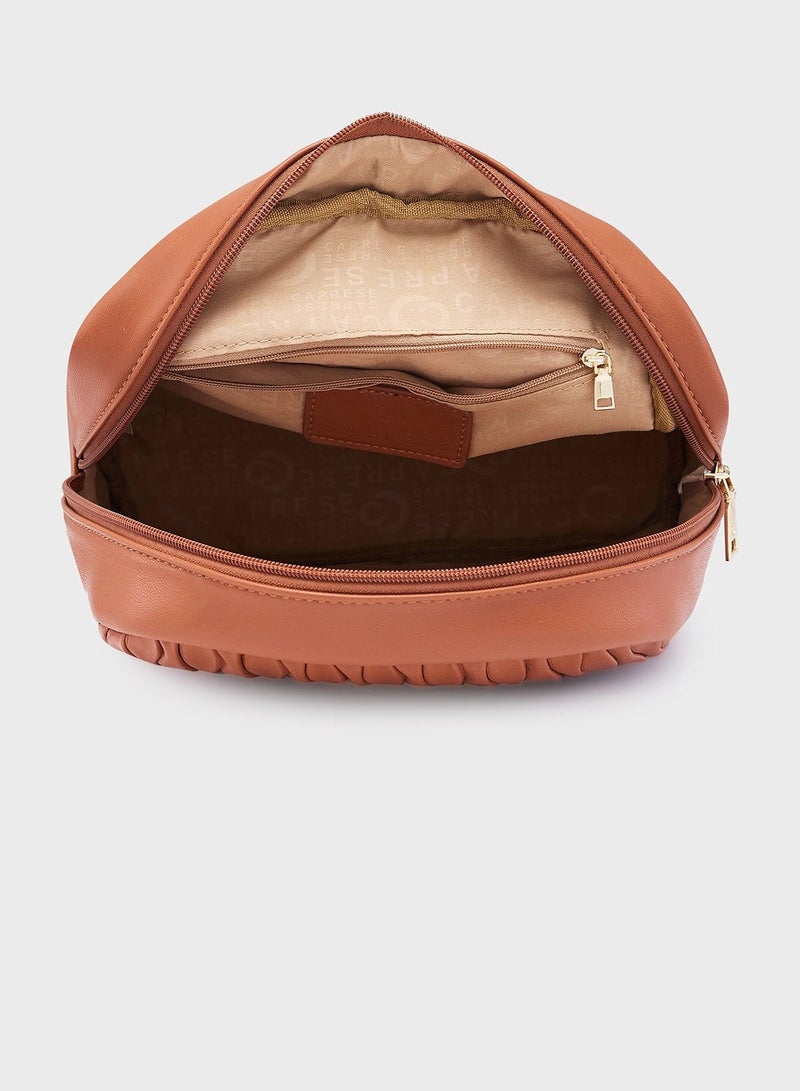 CAPRESE SHELBEE FASHION BACKPACK MEDIUM TAN - Image 5