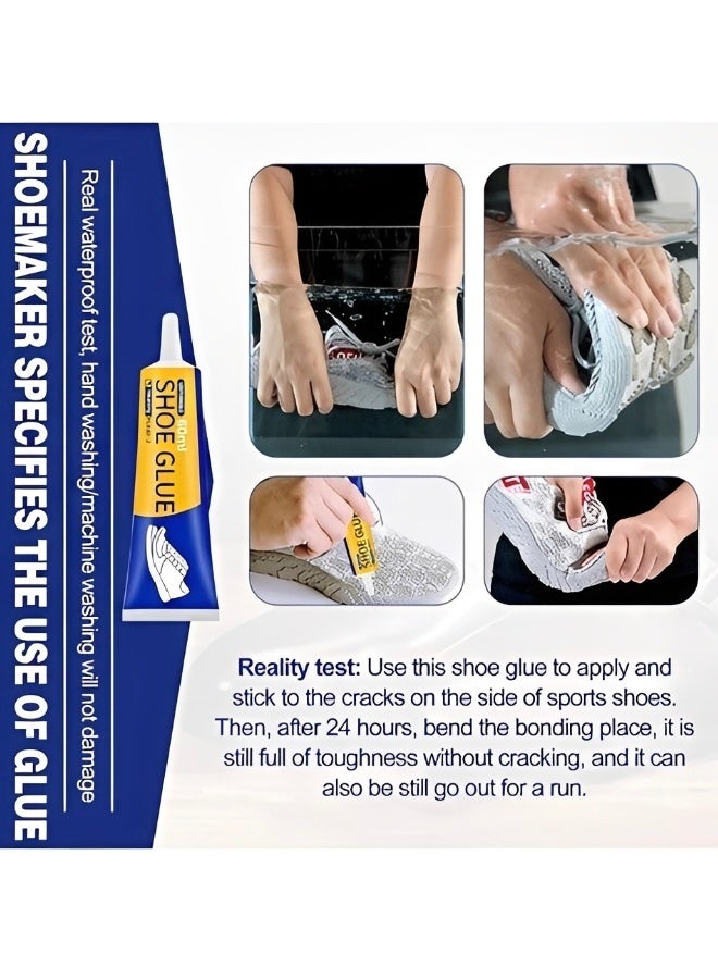 Shoe Glue Strong Slow-Drying Transparent Shoe Repair Glue Waterproof Non-Hardening Glue for Shoes Sole And Upper Repair Glue Shoes Glue for Repairing Shoes Boots Leather（60ml） - Image 3