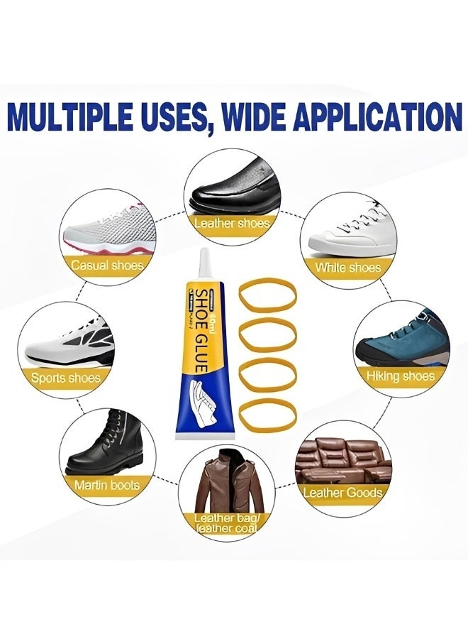 Shoe Glue Strong Slow-Drying Transparent Shoe Repair Glue Waterproof Non-Hardening Glue for Shoes Sole And Upper Repair Glue Shoes Glue for Repairing Shoes Boots Leather（60ml） - Image 5