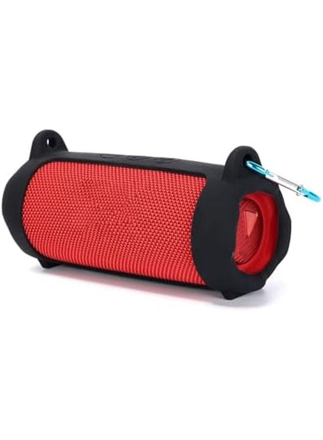 Purple Silicone Protective Case with Adjustable Shoulder Strap for Speaker - Image 4