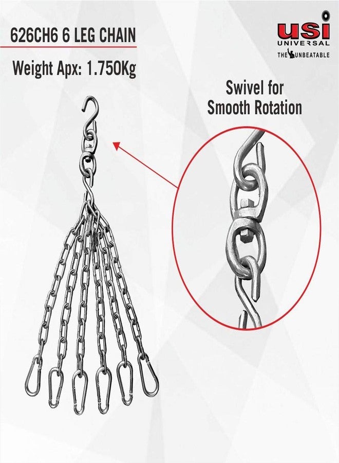 USI UNIVERSAL Boxing Bag Chain, 626CH6 Heavy Duty Hanging Chain, Punching Bag Hanger, Stainless Steel Swivel Chain With 6 Snap Hooks For Heavy Bag, Gym Swing, Trapeze, And Hammock - Image 3