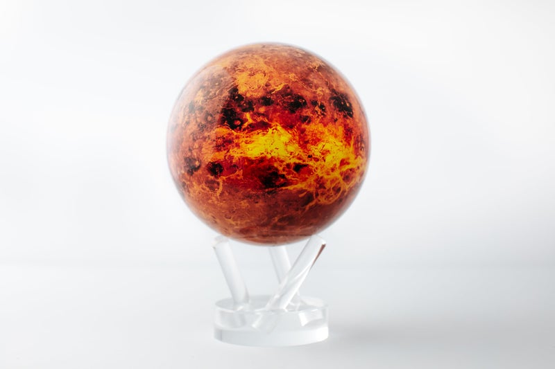 MOVA Globe – Venus 4.5” | Solar Powered Rotating Planet Model for Decor or STEM Learning | Based on NASA Imagery - Image 2