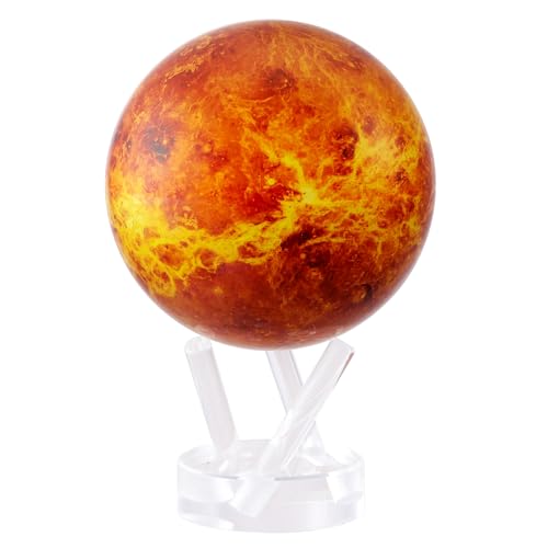 MOVA Globe – Venus 4.5” | Solar Powered Rotating Planet Model for Decor or STEM Learning | Based on NASA Imagery - Image 1