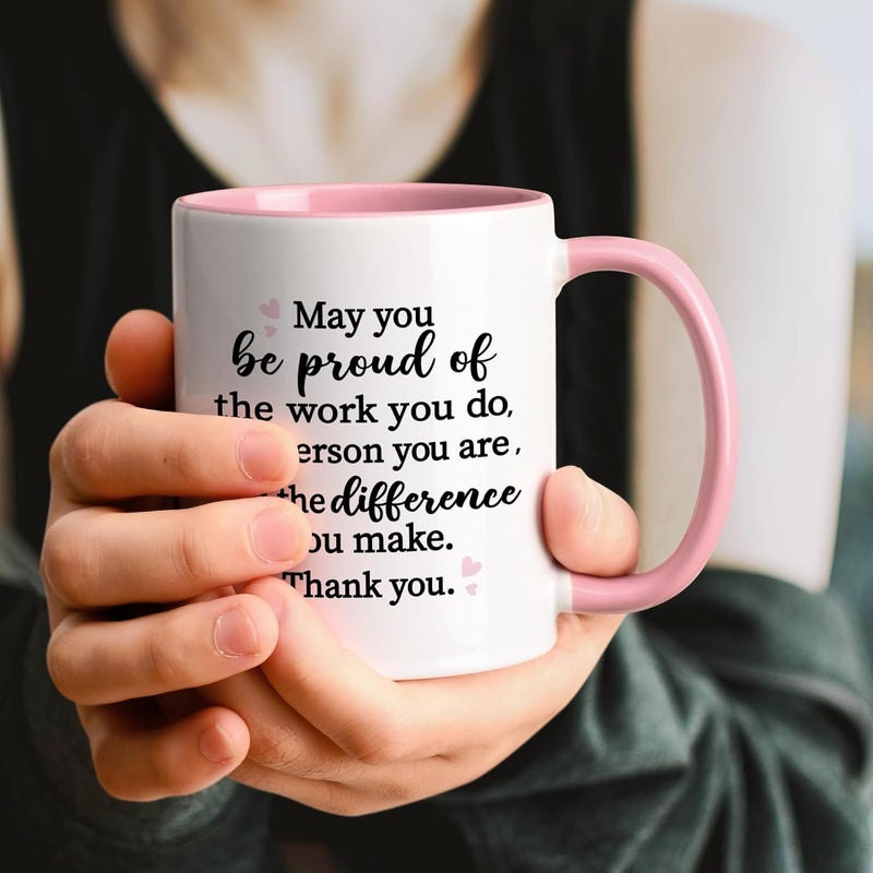 Maustic Thank You Gifts for Women, Employee Appreciation Gifts, Gift Idea for Teacher Nurses Friends Coworker Bosses, May You Be Proud Coffee Mug, 11 Oz - Image 2