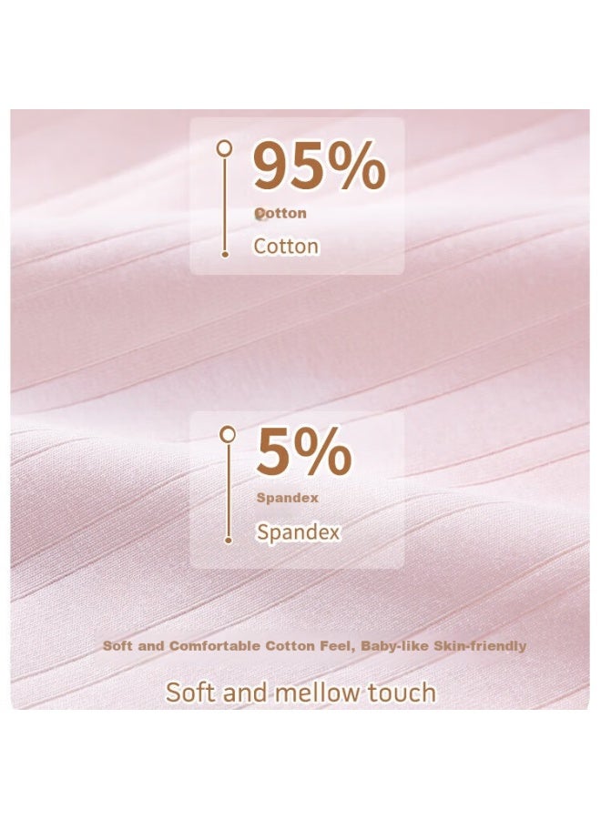 deanfun Dieanfan Women's Cotton Antibacterial Crotch Simple Cute Mid-waist High Elastic Skin-friendly Boxer Briefs 3-pack Gift Box Xxl - Image 5