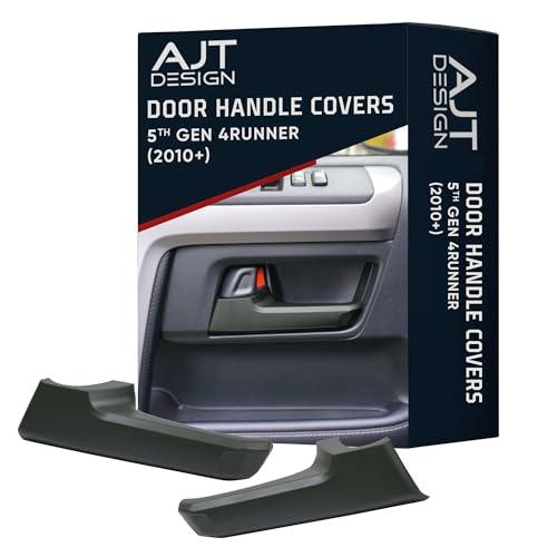 AJT DESIGN Door Handle Covers Compatible with Toyota 4Runner 2010 5th Gen 5th gen 4runner Chrome Delete ABS Plastic Front Back Interior Car Door Handle Cover Made in USA Army Green - Image 1