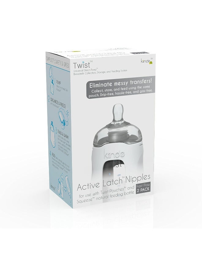 كايندي Twist Active Latch for Breast Milk - Fast Flow (2 Pack) - Image 5