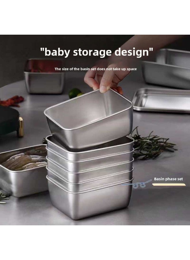 Stainless Steel Food Preservation Box Household Kitchen Refrigerator Special Storage Box Food Grade Sealed Box Wholesale-Specifications:1800ML-Color:True Color  - Image 4