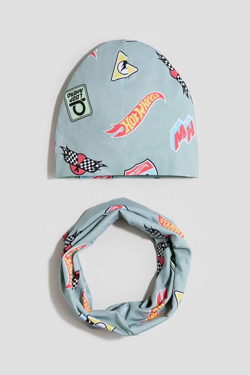 اتش اند ام طقم بيني ووشاح ملفوف من قطعتين