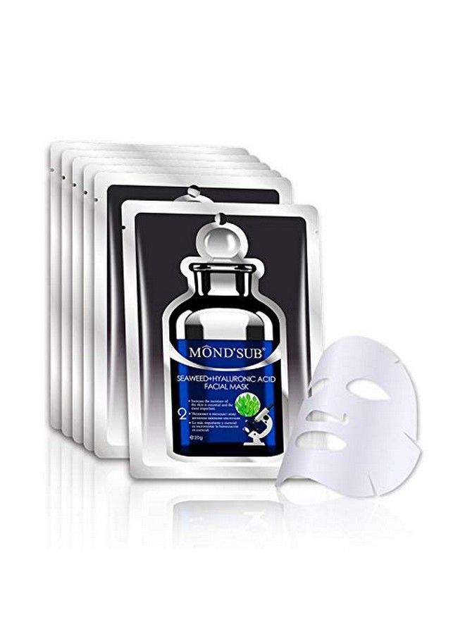 MOND'SUB Algae Seaweed+Hyaluronic Acid Facial Mask Sheets (Pack Of 12) - Image 4