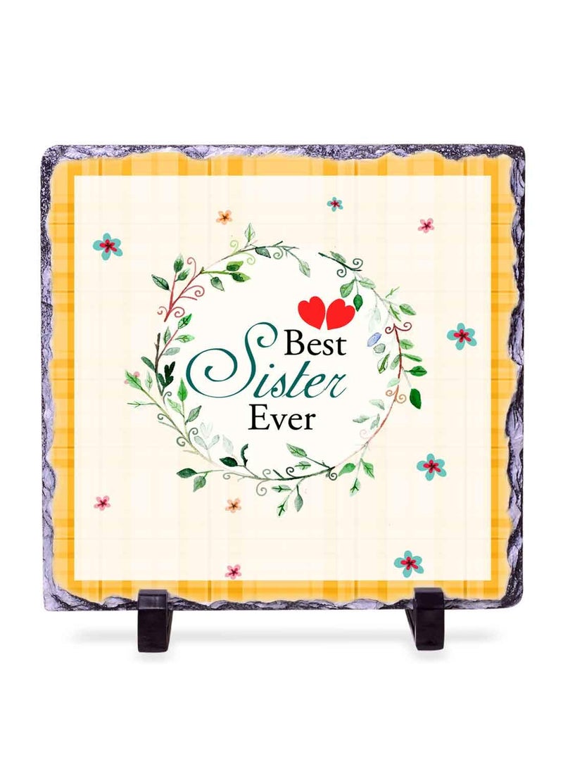 Alwaysgift Alwaysgift Best Sister Gift for BirthdayRaksha Bandhan Beautiful Rock Tile Golden Rose 2 Red Roses Gift Hamper  - Image 3