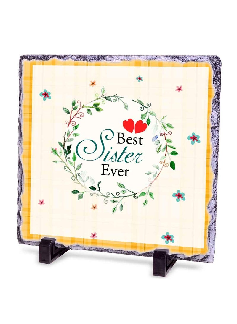 Alwaysgift Alwaysgift Best Sister Gift for BirthdayRaksha Bandhan Beautiful Rock Tile Golden Rose 2 Red Roses Gift Hamper  - Image 4