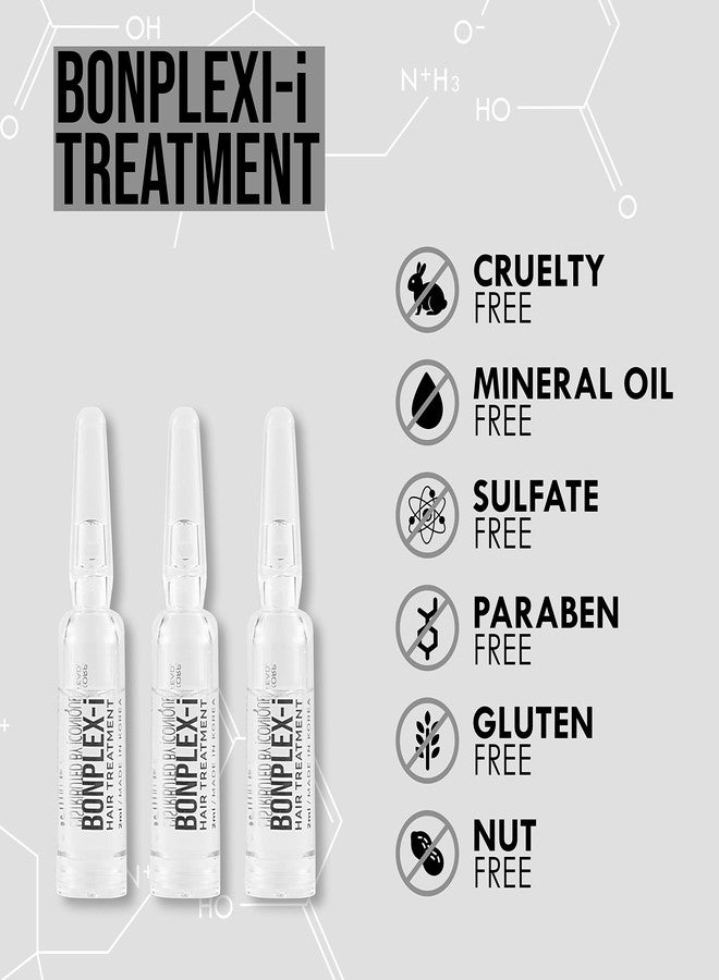BONPLEX Perfect Bonding Hair Restore Shampoo, Treatment & Ampoule | Bond Strength | Frizz Free, Smooth & Shine| Repair Split Breakage | Damaged Hair Repair Concentrate Trio Kit (2oz + 2 ampoules) - Image 4