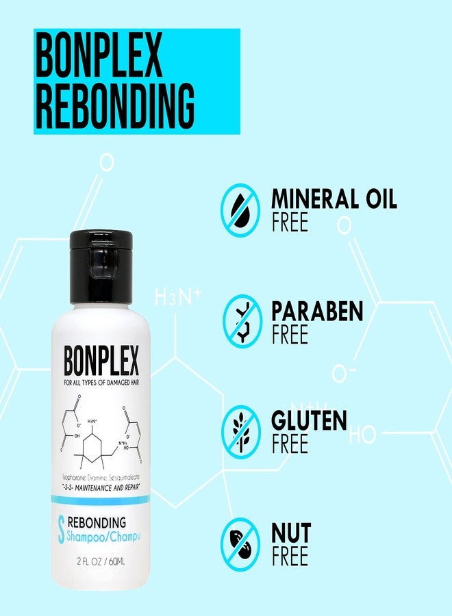 BONPLEX Perfect Bonding Hair Restore Shampoo, Treatment & Ampoule | Bond Strength | Frizz Free, Smooth & Shine| Repair Split Breakage | Damaged Hair Repair Concentrate Trio Kit (2oz + 2 ampoules) - Image 2