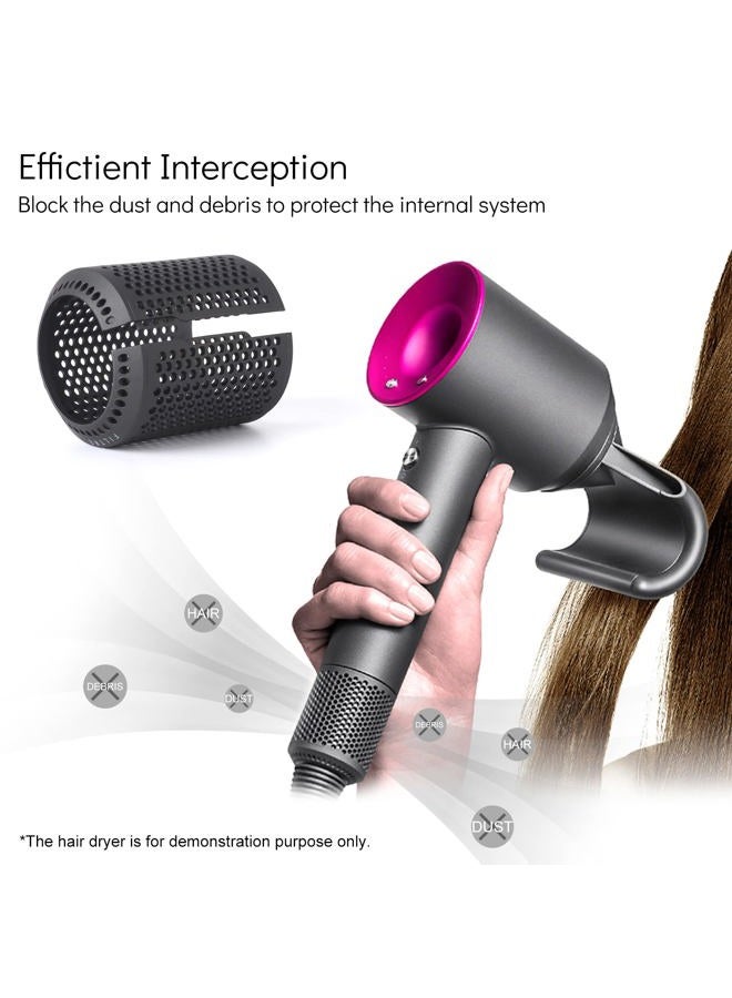 Kuflant Upgraded Hair Dryer Filter Cover Compatible with Dyson Supersonic HD01 HD03 HD08 Models, Hair Dryer Strainer Filter Replacement Parts(Gray) - Image 5