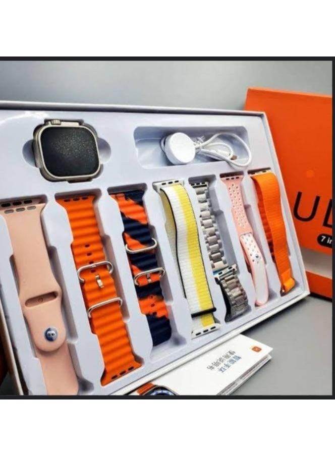 TK-X40 Ultra 3 Smart Watch with 7-in-1 Strap Set – Bluetooth Calling, Fitness Tracker, Heart Rate Monitor, Sports & Health Modes for Android iOS - Image 1