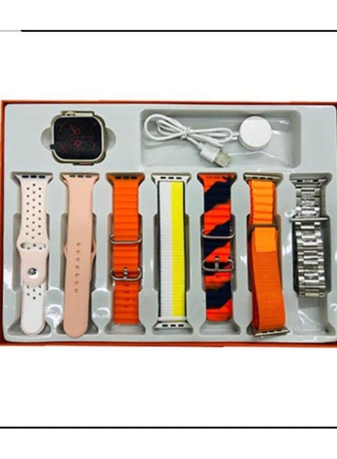 TK-X40 Ultra 3 Smart Watch with 7-in-1 Strap Set – Bluetooth Calling, Fitness Tracker, Heart Rate Monitor, Sports & Health Modes for Android iOS - Image 2