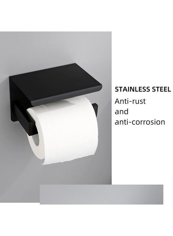 الأزرق جي دبليو مشروع 304 الفولاذ المقاوم للصدأ المطلي بالماء رفوف مناديل مرحاض رف ورق التواليت مربع رفوف ورفوف الهاتف المحمول بقعة - Image 4