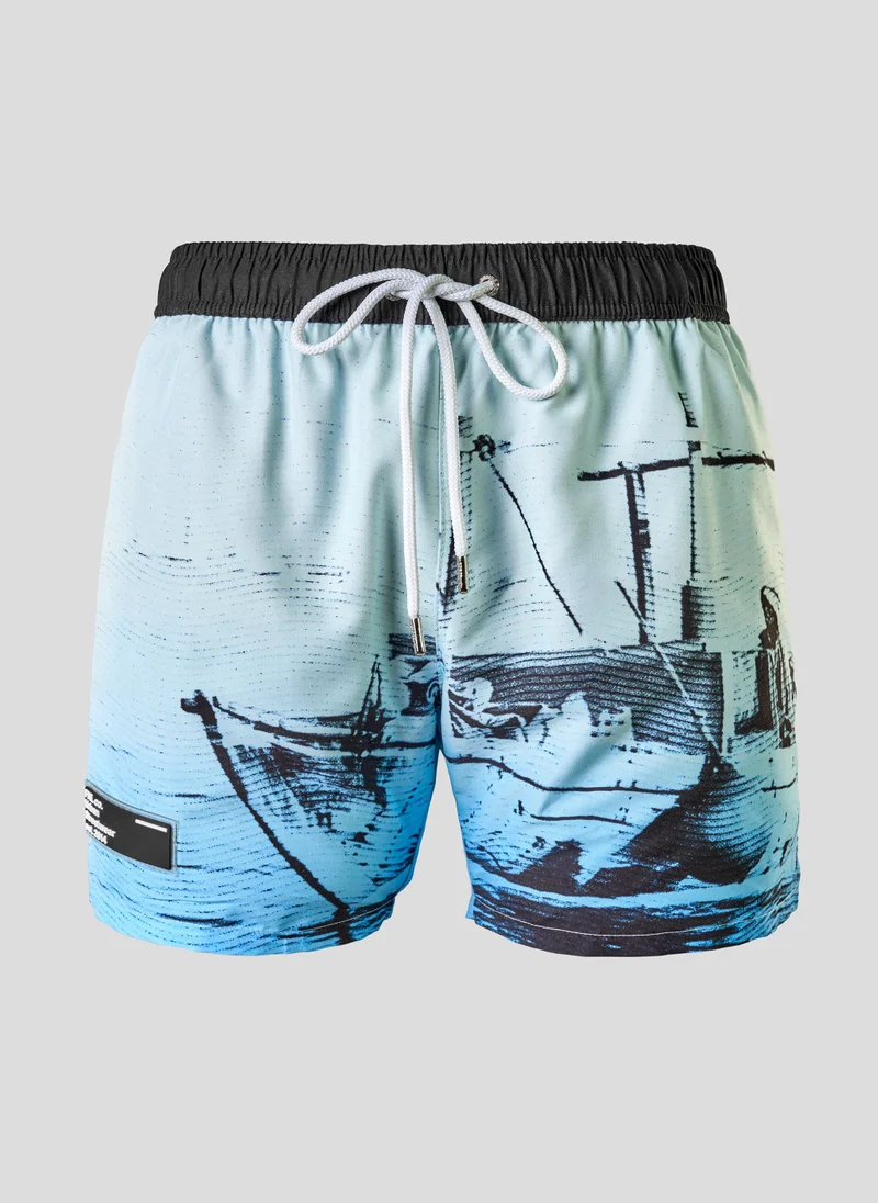 اف ان ال Sea Boat Swimming Short