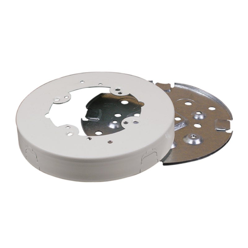 Legrand Wiremold V5738A Metal Raceway for Extending Power 500 and 700 Series 5 12 Diameter Solid Base Fixture Box 1 Deep White 1 Pack