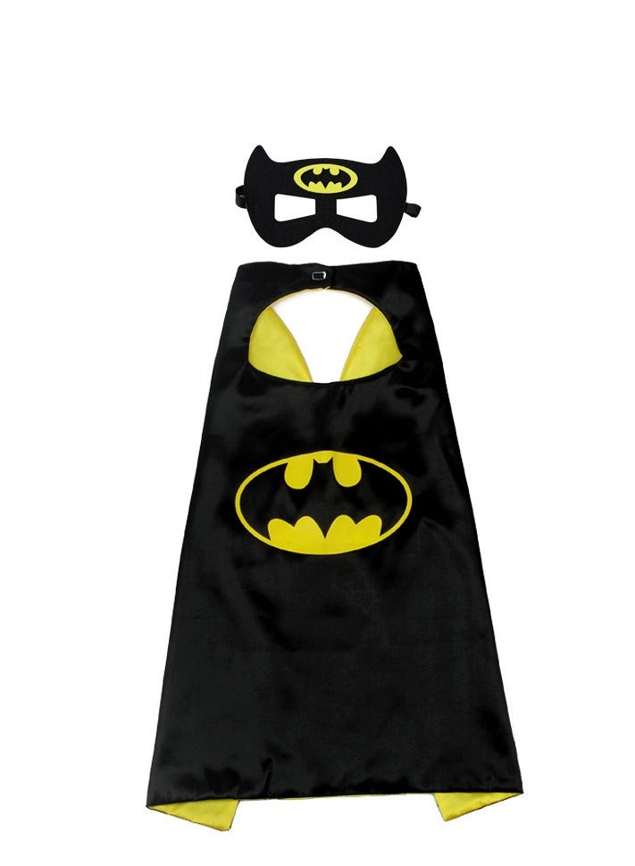Kids Batman Cosplay Set - Cape & Mask with Classic Logo